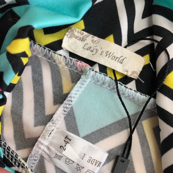 Toddler Girls Colorful Wide Leg Pants - Picture 2 of 2